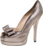 Fendi Vintage Pre-owned Suede heels Gray Dames - Thumbnail 1