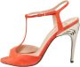 Fendi Vintage Pre-owned Suede heels Orange Dames - Thumbnail 1