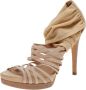 Fendi Vintage Pre-owned Suede sandals Beige Dames - Thumbnail 1