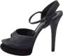 Fendi Vintage Pre-owned Suede sandals Blue Dames - Thumbnail 1