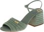 Fendi Vintage Pre-owned Suede sandals Green Dames - Thumbnail 1