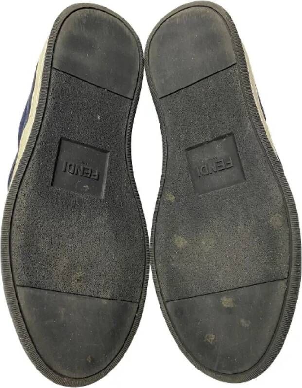 Fendi Vintage Pre-owned Suede sneakers Blue Dames