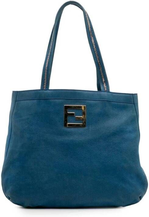 Fendi Vintage Tweedehands leren boodschappentas