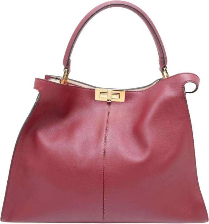 Fendi Vintage Tweedehands Peekaboo Grote Tote Tas