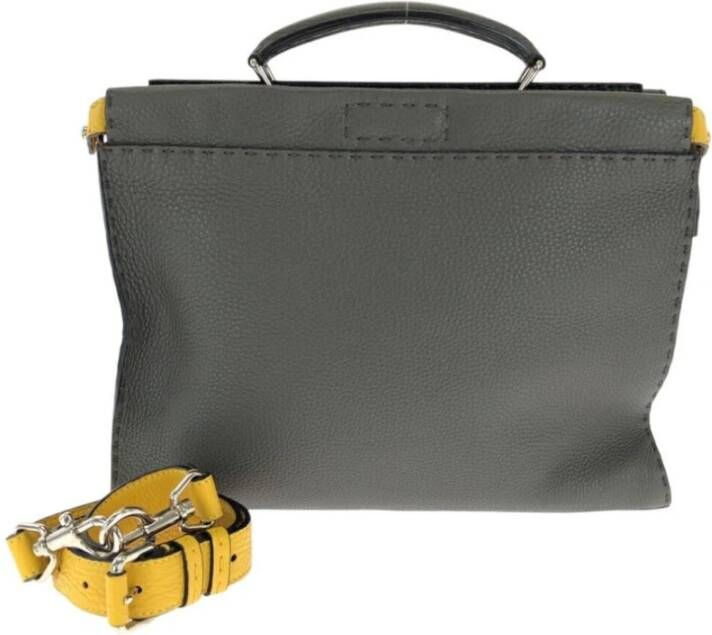 Fendi Vintage Tweedehands Peekaboo Iconic Mini Leren Tas