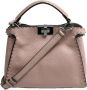 Fendi Vintage Tweedehands Peekaboo Iconic Mini Lichtroze Leer - Thumbnail 1