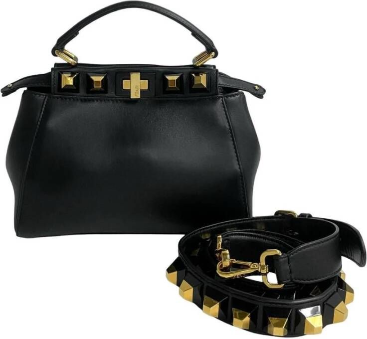 Fendi Vintage Tweedehands Peekaboo Iconic Mini Studded