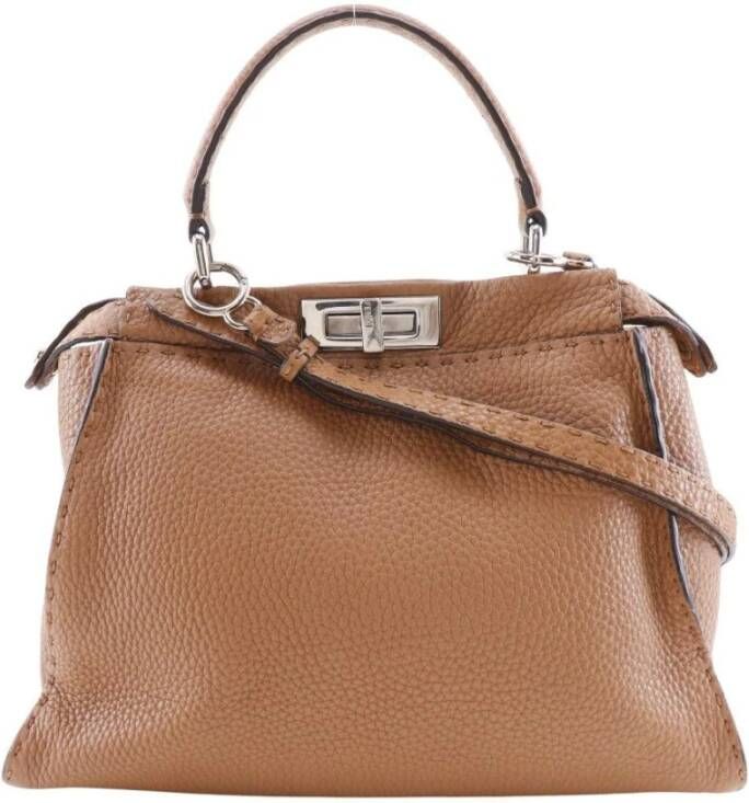 Fendi Vintage Tweedehands Peekaboo Kleine Satchel