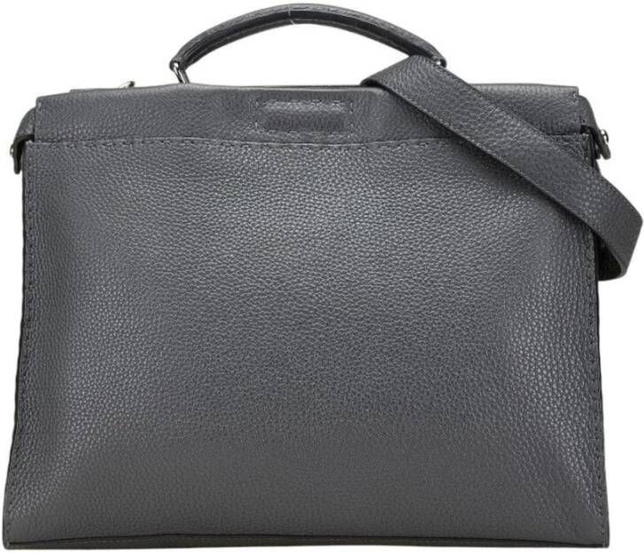 Fendi Vintage Tweedehands Selleria Peekaboo leren handtas