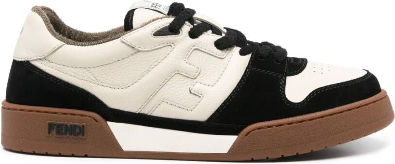 Fendi Kleur-Blok Panel Flat Schoenen Multicolor