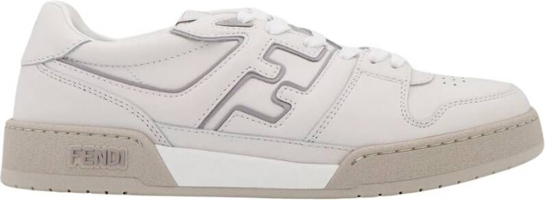 Fendi Witte Sneakers met Logo Patch