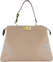 Fendi Zachte Grote Peekaboo Tas in Duif Grijs - Thumbnail 1