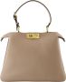 Fendi Zachte Peekaboo Beige Leren Tas - Thumbnail 1