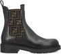 Fendi Zwarte Leren FF Patroon Laarzen - Thumbnail 1
