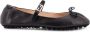 Fendi Zwarte platte schoenen met strikdetail - Thumbnail 1