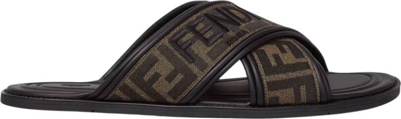 Fendi Zwarte Sandalen met FF Motief