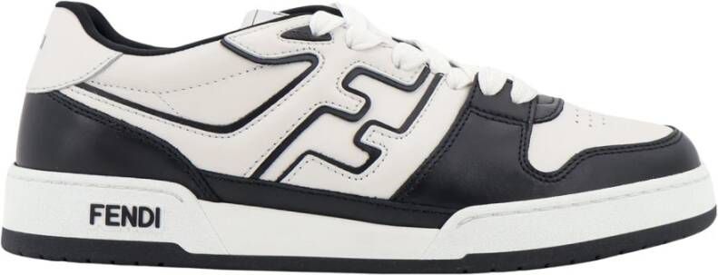 Fendi Zwarte Sneakers met Logo Patch