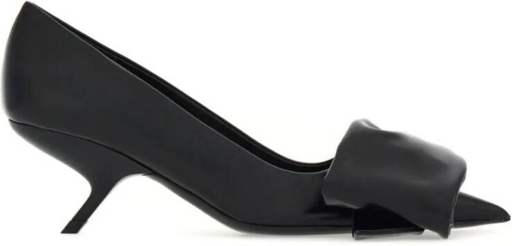 Ferragamo 105mm Oversized-Bow Leren Pumps