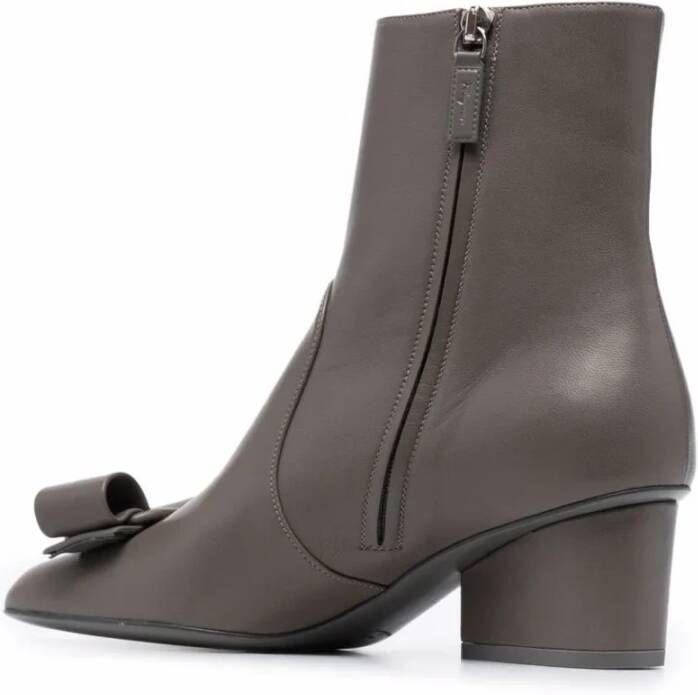 Ferragamo 50Mm Viva Bow-Detail Enkellaarsjes