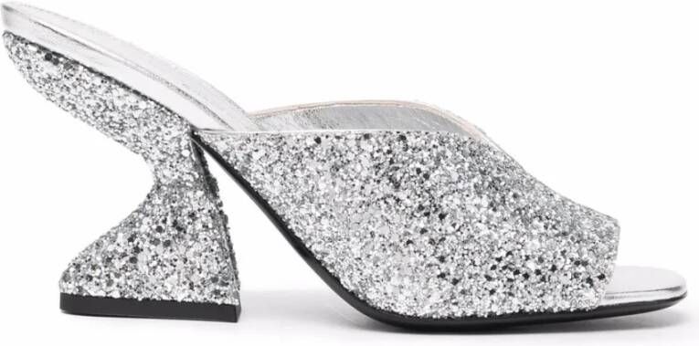Ferragamo 80 mm Sansu Sandalen met Metallic Glitter
