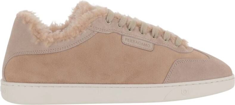 Ferragamo Athena Fur Sneakers