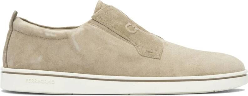 Ferragamo Beige Loafer Schoenen Elegant Stijl