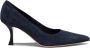 Ferragamo Blauwe Suède Hakken Elegante Stijl - Thumbnail 1
