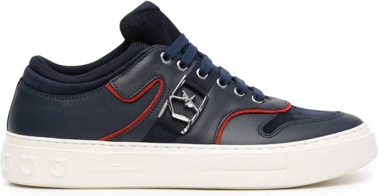 Ferragamo Borg Logo Low-Top Sneakers