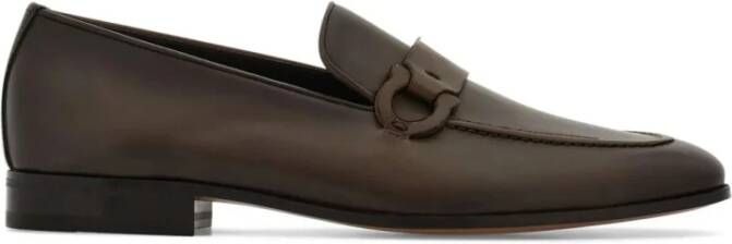Ferragamo Bruin Chocolade Bonny Moccasin Schoenen