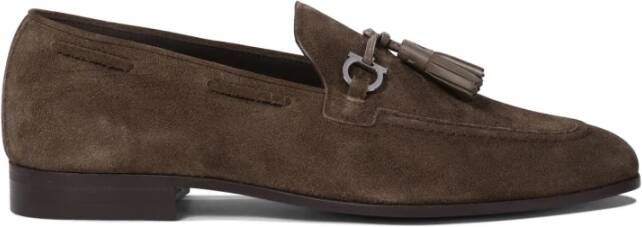 Ferragamo Bruine Loafer Schoenen voor Mannen