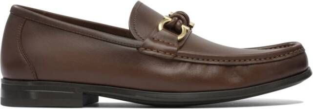 Ferragamo Bruine Loafer Schoenen voor Mannen
