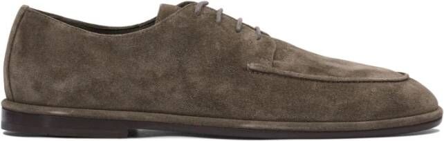 Ferragamo Bruine Veterschoenen van Leer