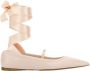 Salvatore Ferragamo Carice Ballet Shoes In Pink Leather in roze - Thumbnail 1