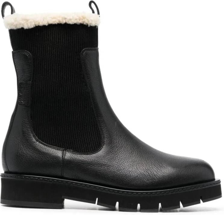 Ferragamo Chelsea Boots met Shearling Voering