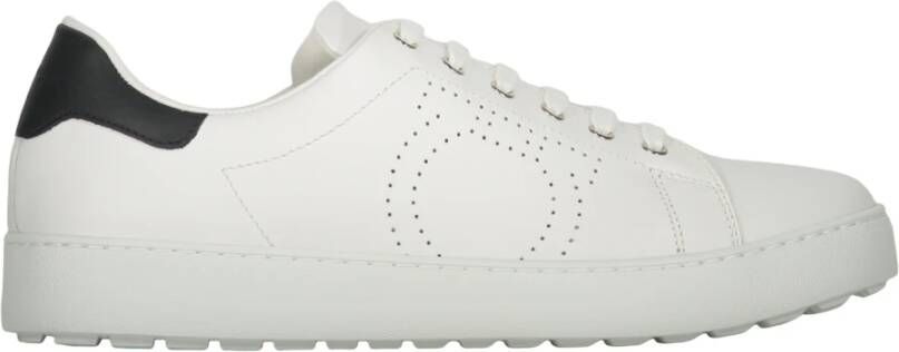 Ferragamo Contrast Hiel Leren Sneakers