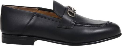Salvatore Ferragamo Elegante Zwarte Mocassino Schoenen Black Dames