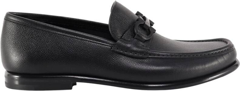 Ferragamo Crown leren loafers
