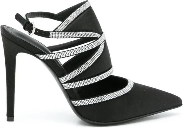 Ferragamo Delianne Slingback Pumps met Kristallen