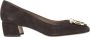 Ferragamo Donkerbruine Leren Schoenen - Thumbnail 1