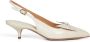 Ferragamo Elegante Kitten Heel Sandalen Ivory - Thumbnail 1