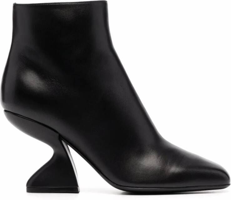 Ferragamo F-Heel Sculpted Enkellaarsjes