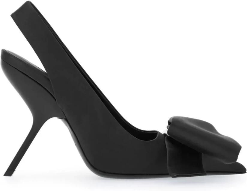 Ferragamo 105mm Bow Slingback Pumps