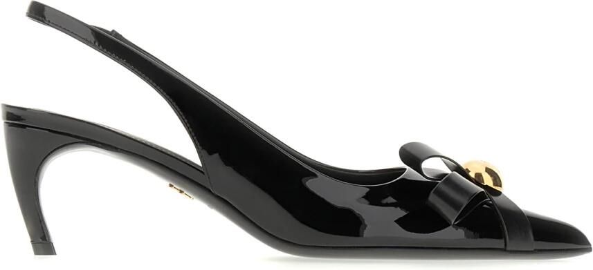 Ferragamo 55mm Pump van lakleer met strikdetail