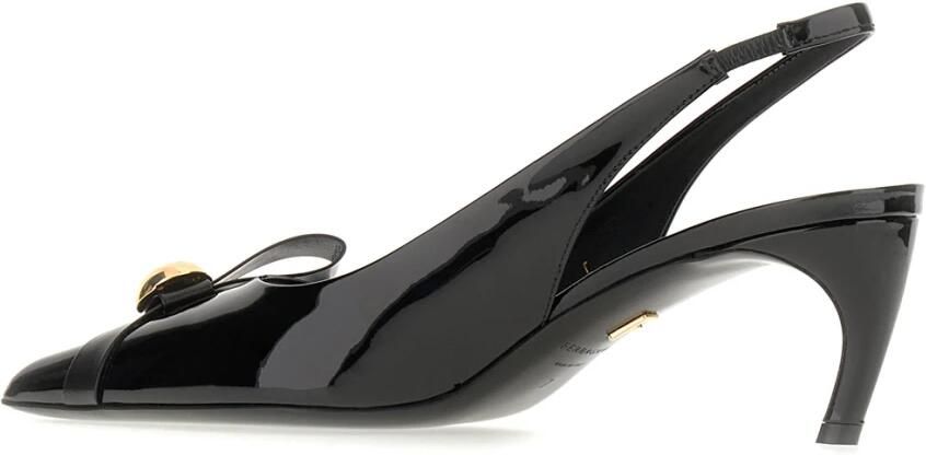 Ferragamo 55mm Pump van lakleer met strikdetail - Foto 2