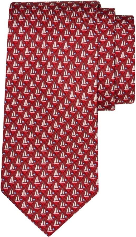 Ferragamo Alba Zijden Stropdas met Zeilbootprint - Foto 2