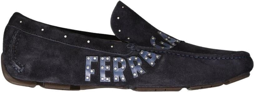 Salvatore Ferragamo Andren Loafers Blue Heren - Foto 2