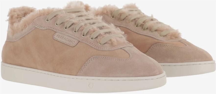Ferragamo Athena Fur Sneakers