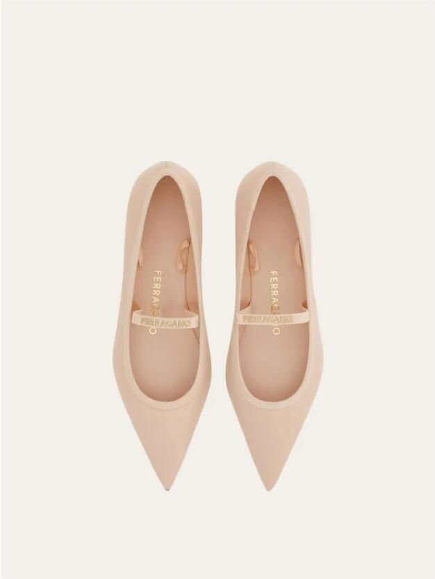 Ferragamo Beige Veterschoenen van Leer - Foto 2