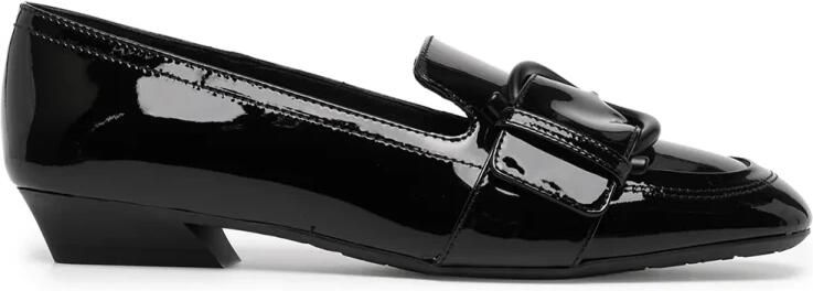 Ferragamo Buckle-Detail Leren Loafers