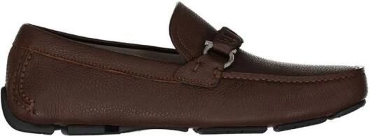 Ferragamo Calfskin Leather Slip-On Loafers